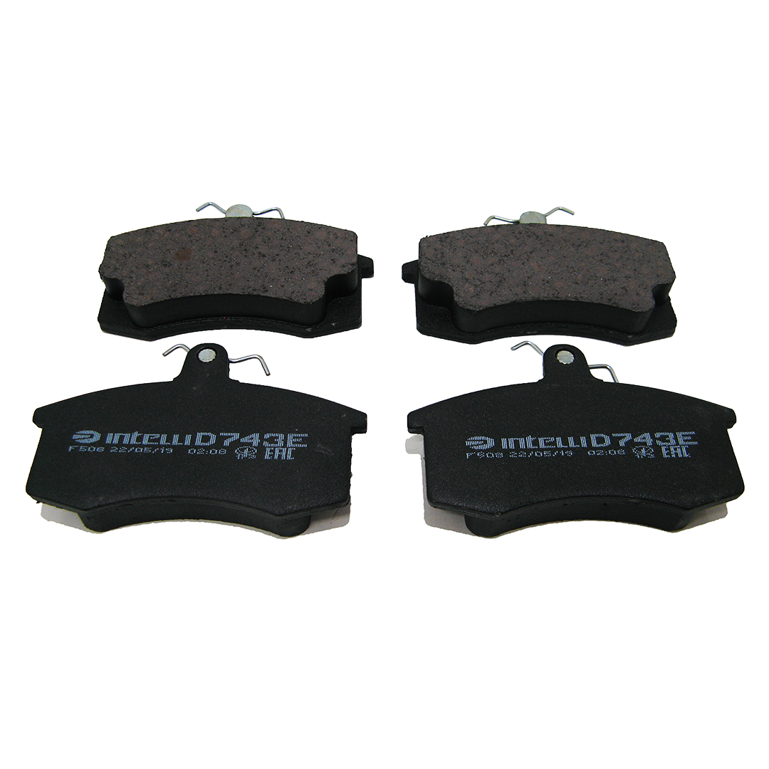 Колодка передня гальмівна (компл. 4 шт) 2108, 2109, 21099, 2113, 2114, 2115 Dafmi Intelli