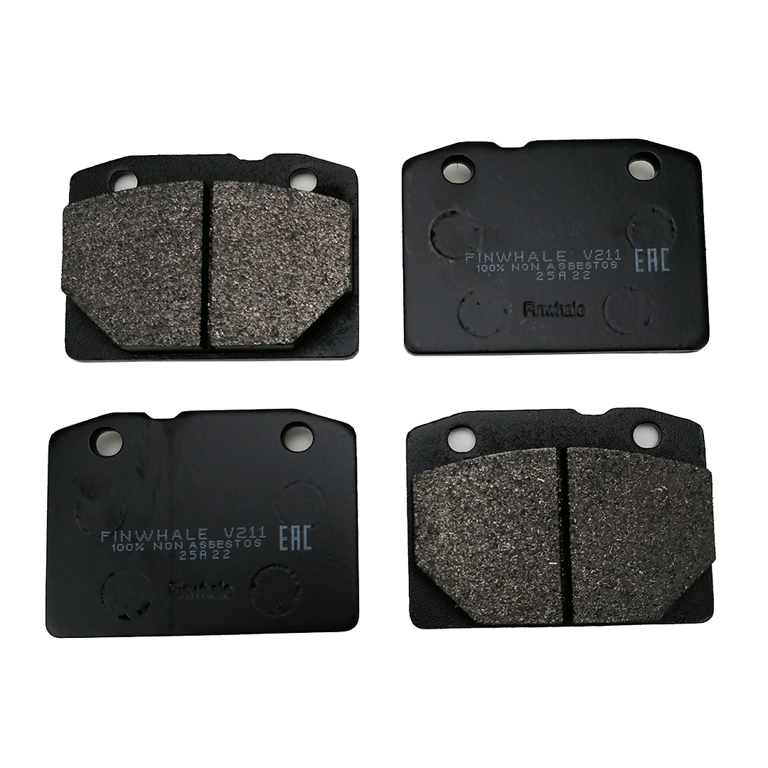 Колодка передня гальмівна (компл. 4 шт) 2101, 2102, 2103, 2104, 2105, 2106, 2107 Finwhale