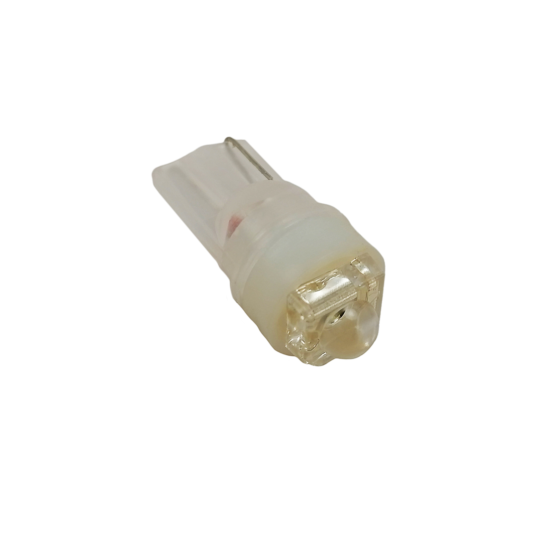 Лампа б/ц LED Т10 12V 1 діод біла Crystal