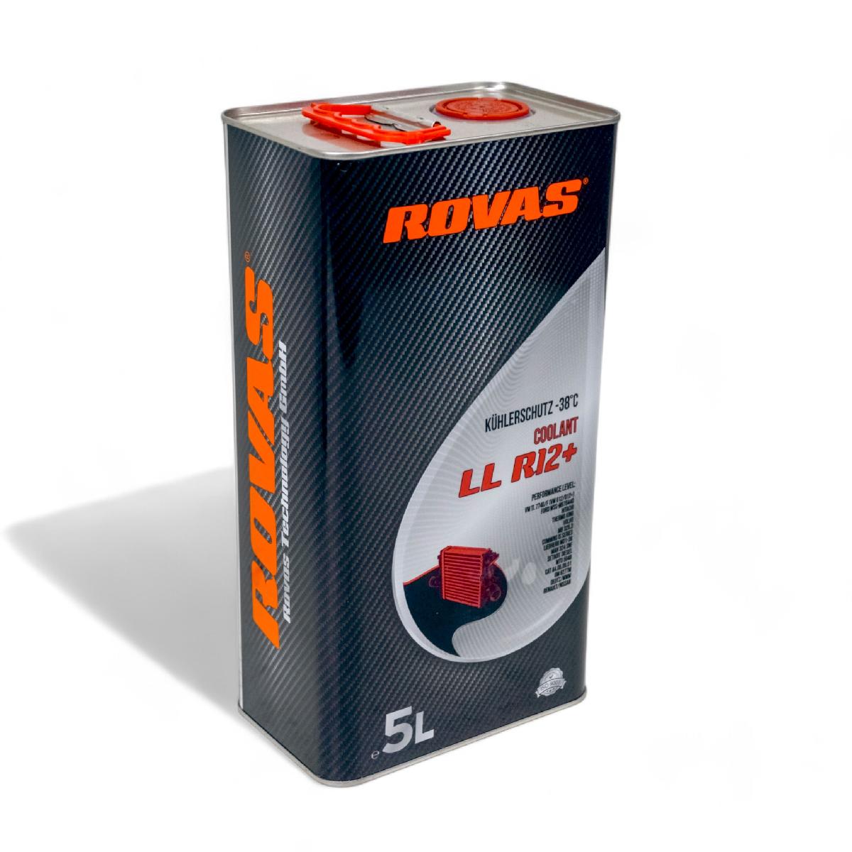 Тосол антифриз (охолоджувальна рідина) 5л червоний -38 G-12+ Coolant LL R12+ Rovas