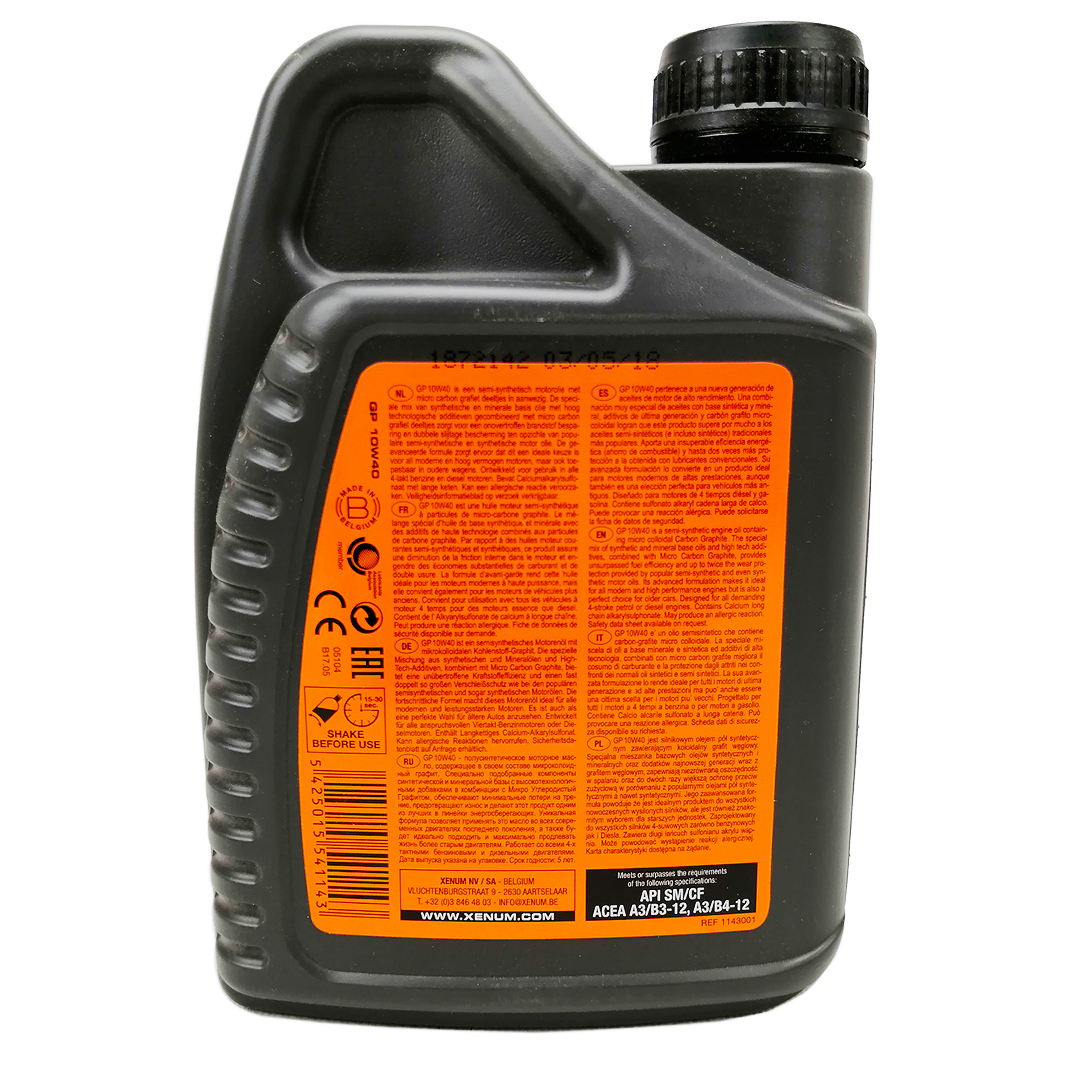 Олива моторна 10W-40 1л з графітом GP Xenum