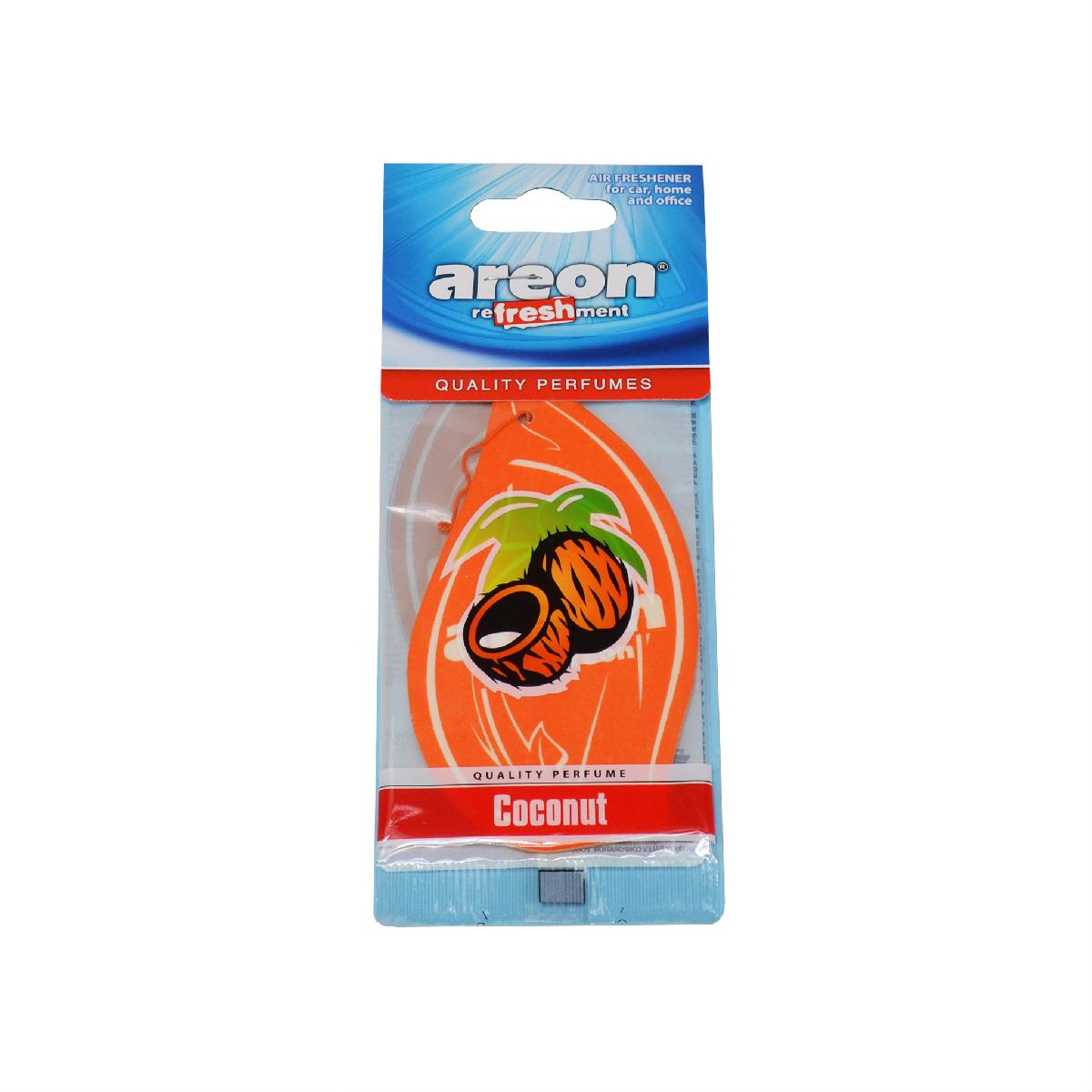 Освіжувач салону на дзеркало сухий Coconut (Кокос) Refreshment Areon