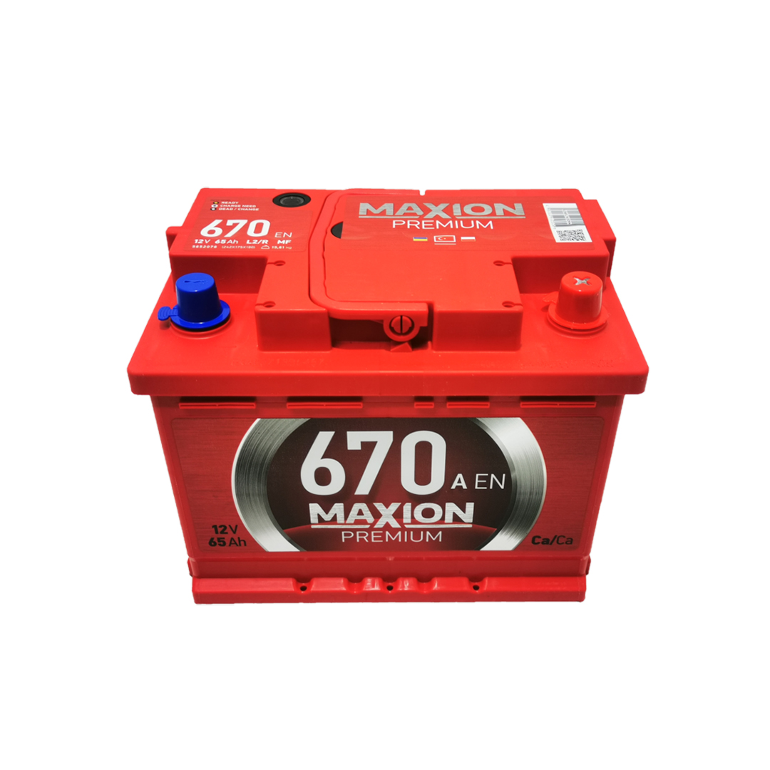 Акумулятор 65 А/год євро 670 А Premium Maxion
