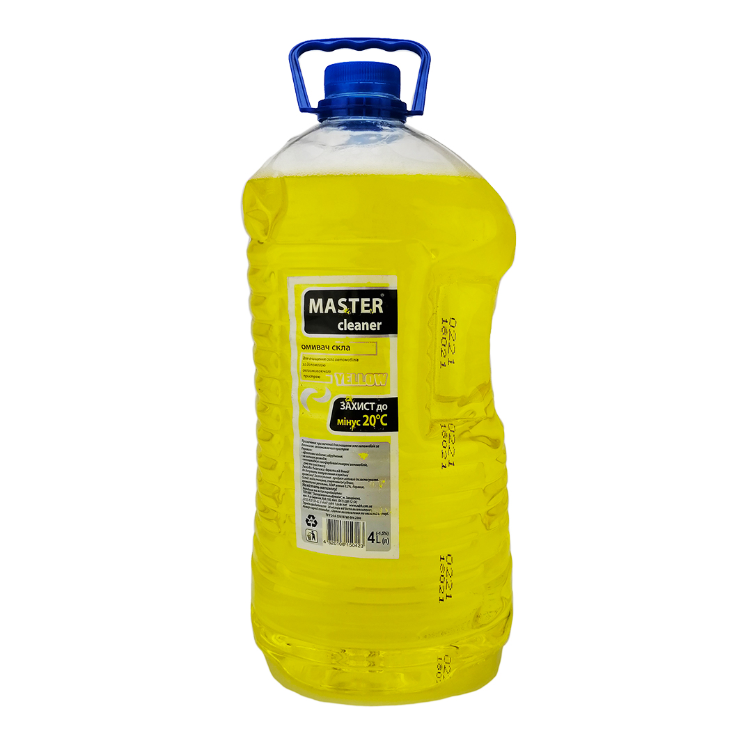 Рідина в бачок омивача зимова 4л -20°C Цитрус Master cleaner