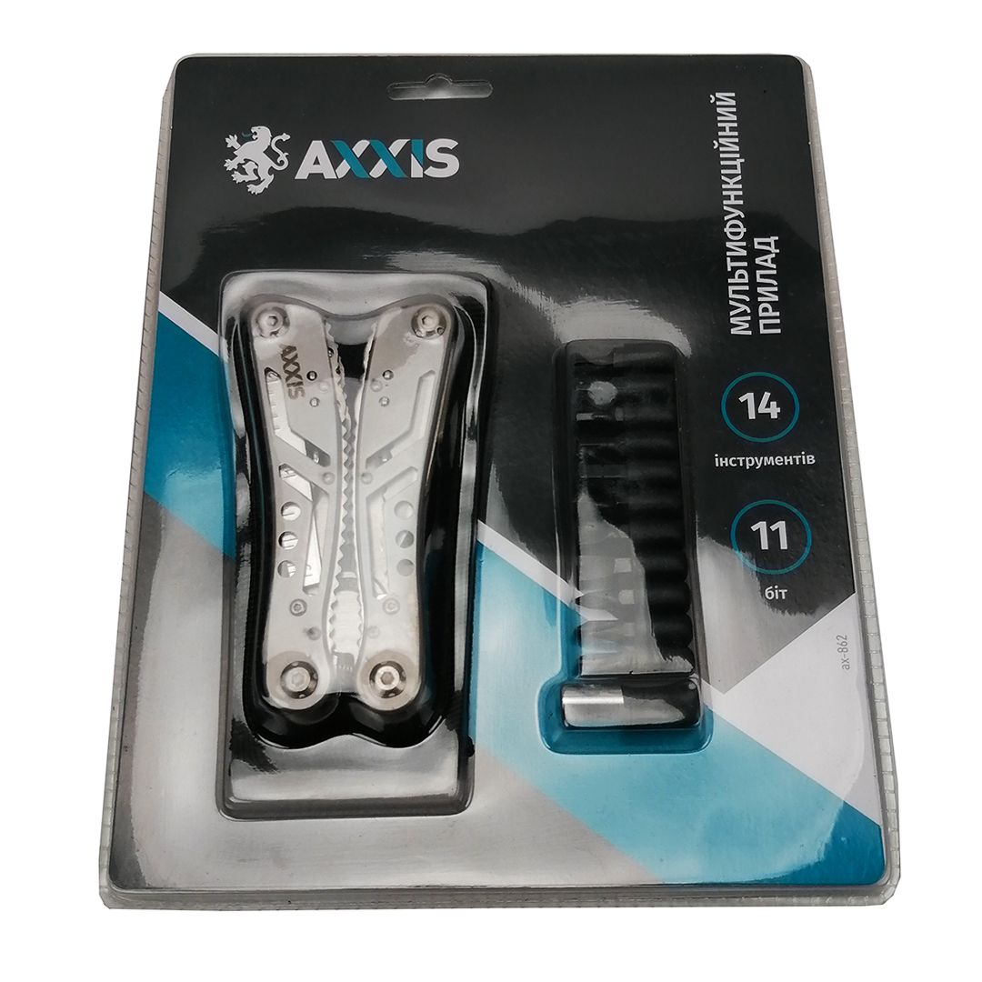 Мультитул універсальний 25 в 1 (плоскогубці) з чохлом Axxis
