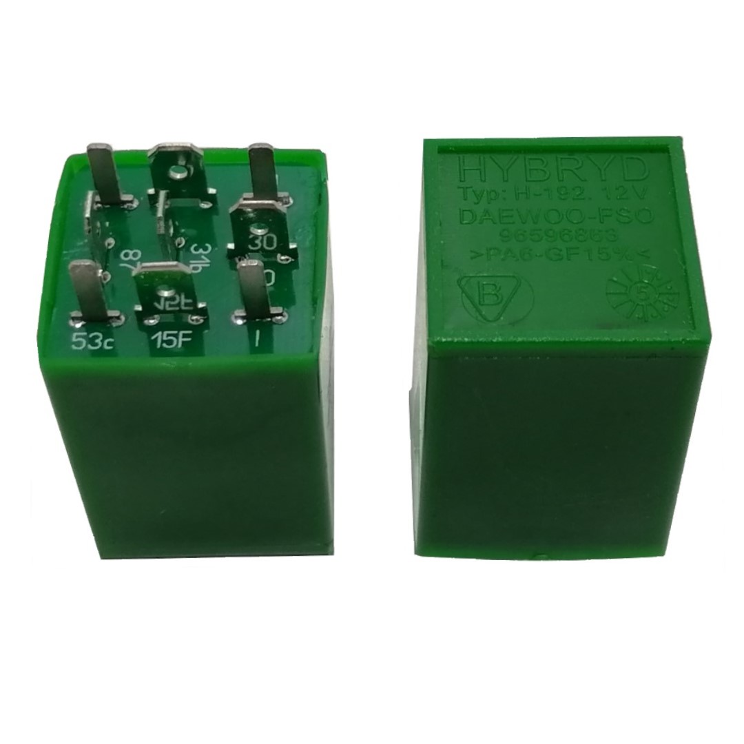 Реле склоочисника (двірників) 9 контактів зелене Ланос, Сенс FSO