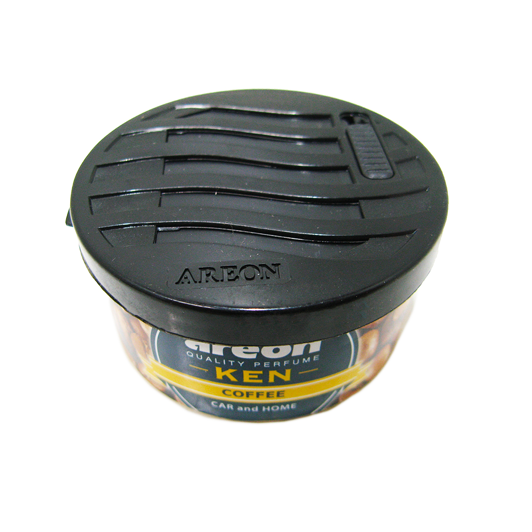 Освіжувач салону в підсклянник банка 35 гр Coffee (Кава) Ken Areon