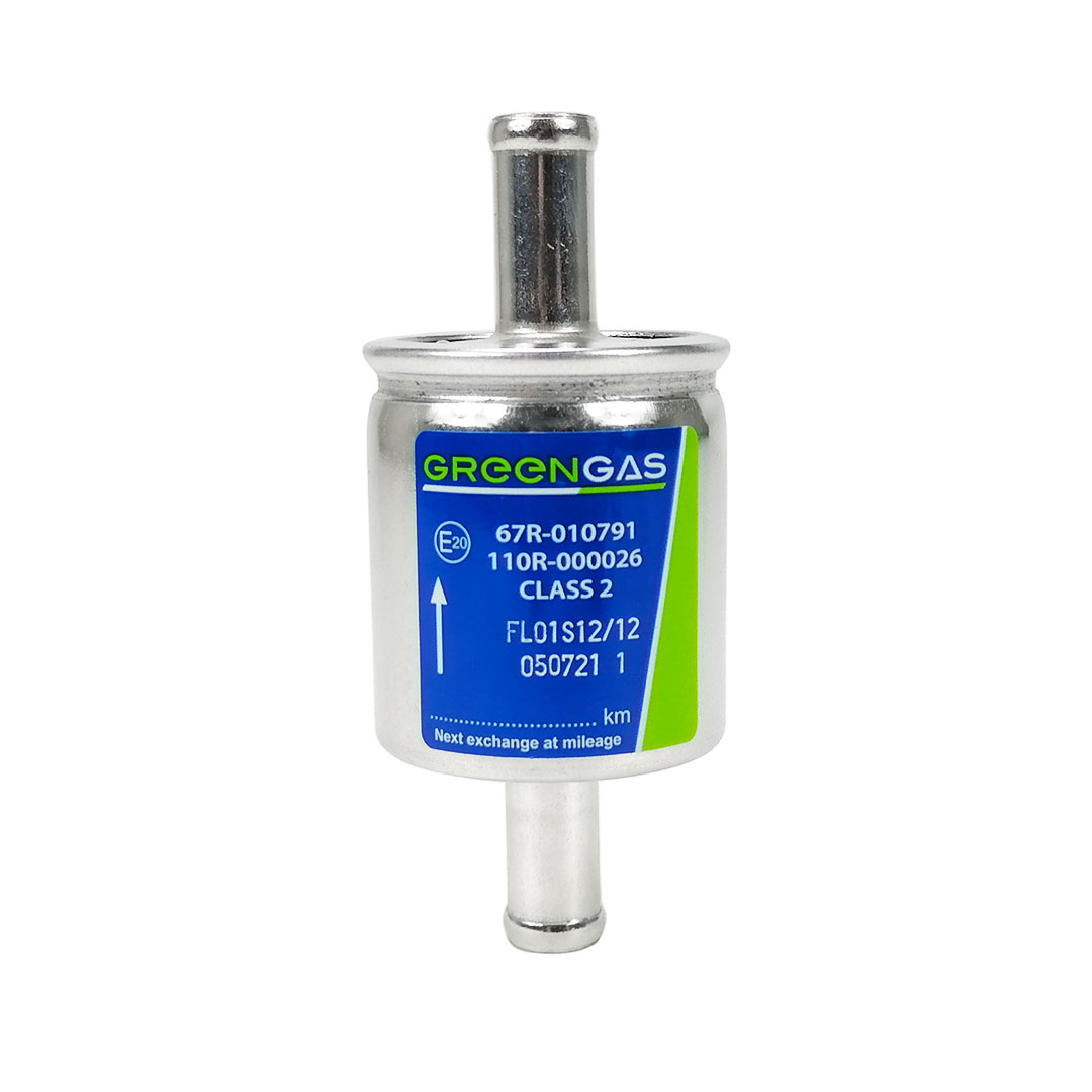 Фільтр газу тонкого очищення (парової фази) 12 х 12 мм універсальний метал Greengas