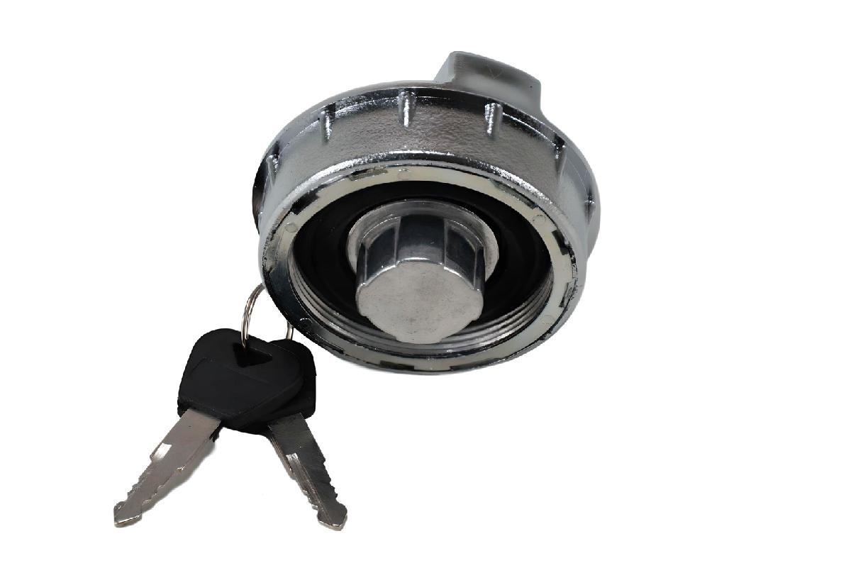 Кришка паливного бака з ключем метал 2101, 2102, 2103, 2105, 2106, 2107, 2121, 21213, 21214, Таврія, Славута (хром) ДК