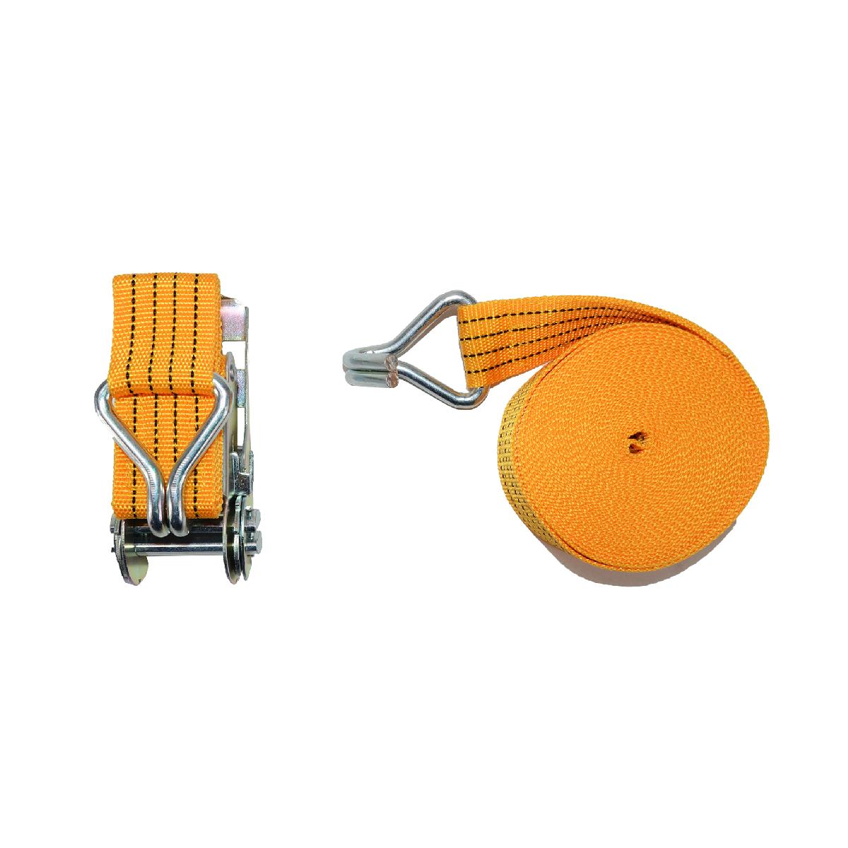 Ремінь стяжки вантажу 47 мм х 8 м 3т металева ручка Vitol