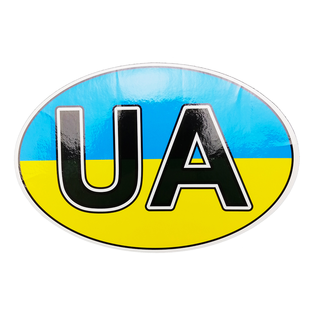 Наклейка "UA прапор" АРК