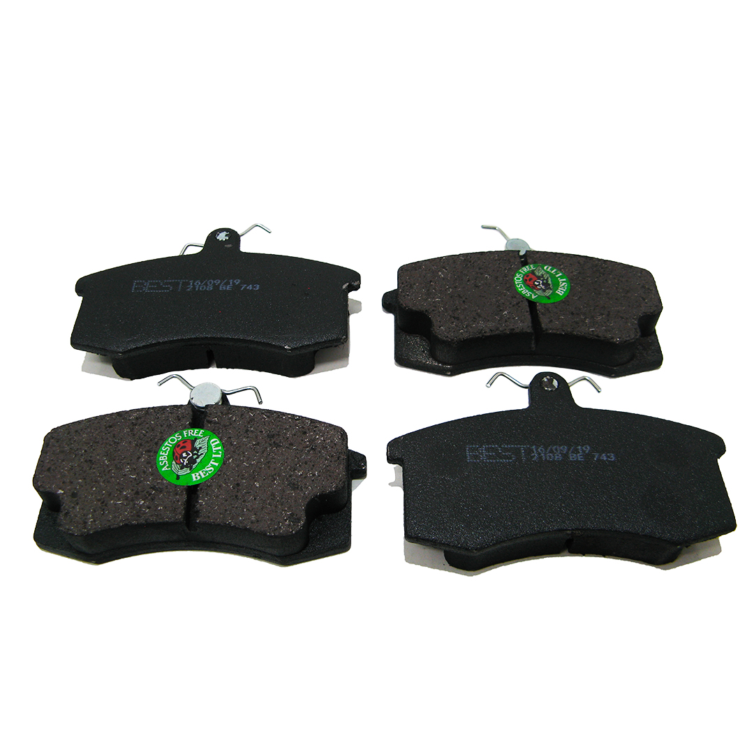 Колодка передня гальмівна (компл. 4 шт) 2108, 2109, 21099, 2113, 2114, 2115 Best