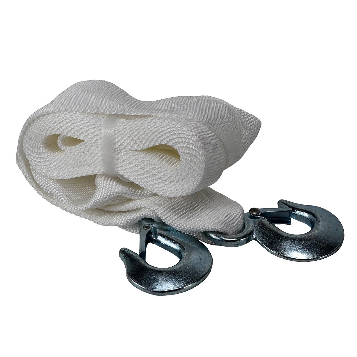 Трос буксирувальний 8 т 5 м гак білий ДК