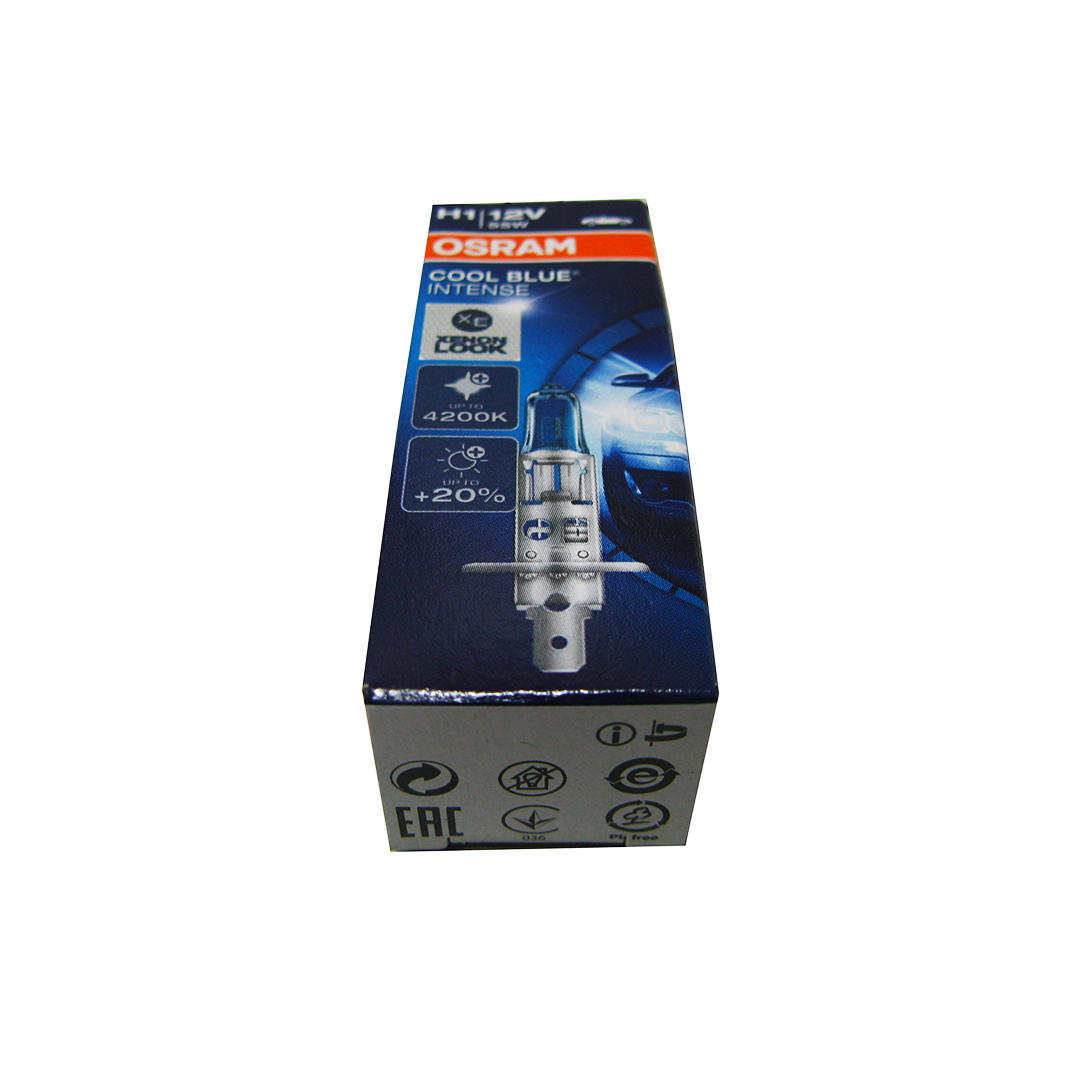 Лампа Н1 12V 55W +20 4200 K COOL BLUE Osram