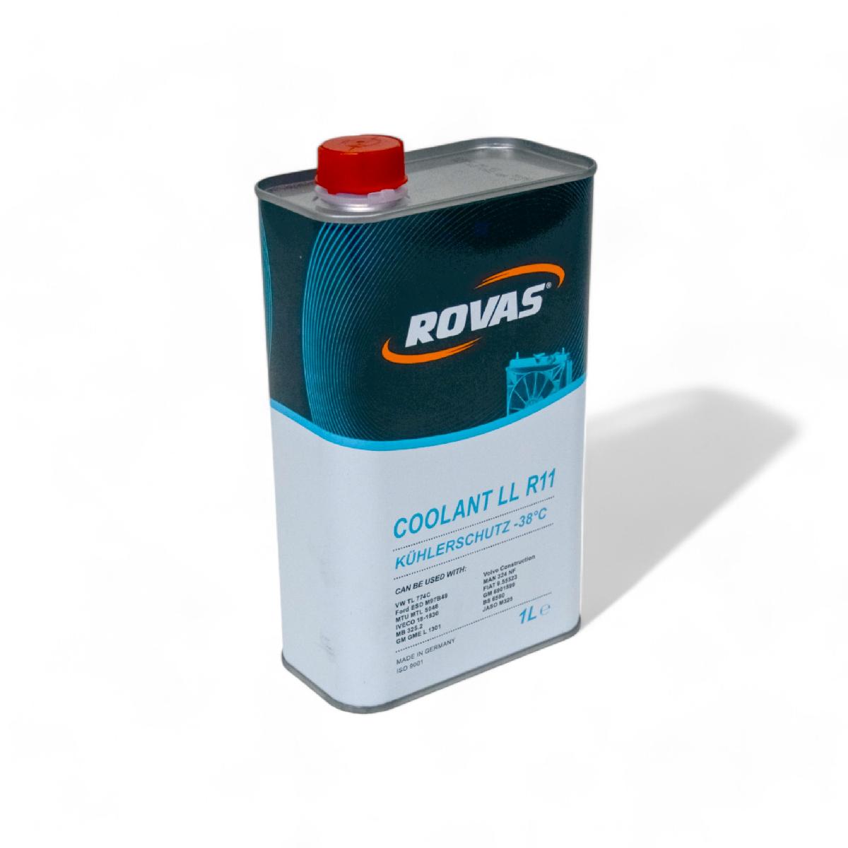 Тосол антифриз (охолоджувальна рідина) 1л синій -38 G-11 Coolant LL R11 Rovas