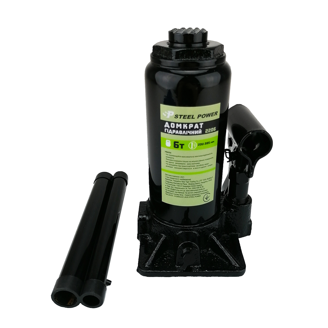 Домкрат гідравлічний пляшковий 6 т SPR 2206 Steel Power