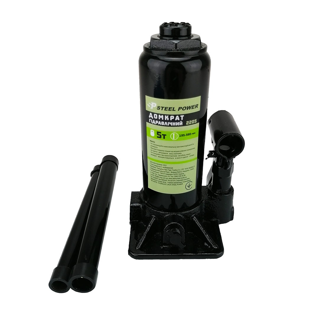 Домкрат гідравлічний пляшковий 5 т SPR 2205 Steel Power
