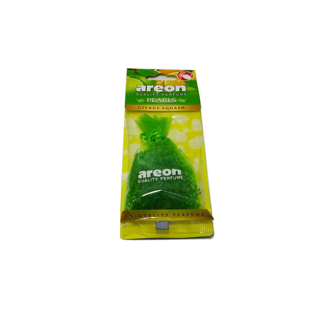 Освіжувач салону на дзеркало мішечок Citrus Squash (Цитрусовий сквош) Pearls Areonn