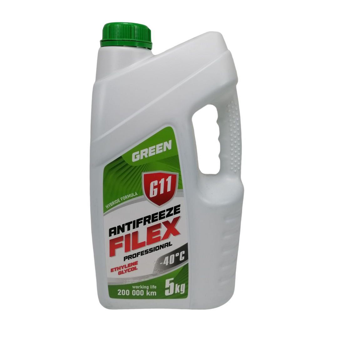 Тосол антифриз (охолоджуюча рідина) 5л зелений -40 G-11 Filex