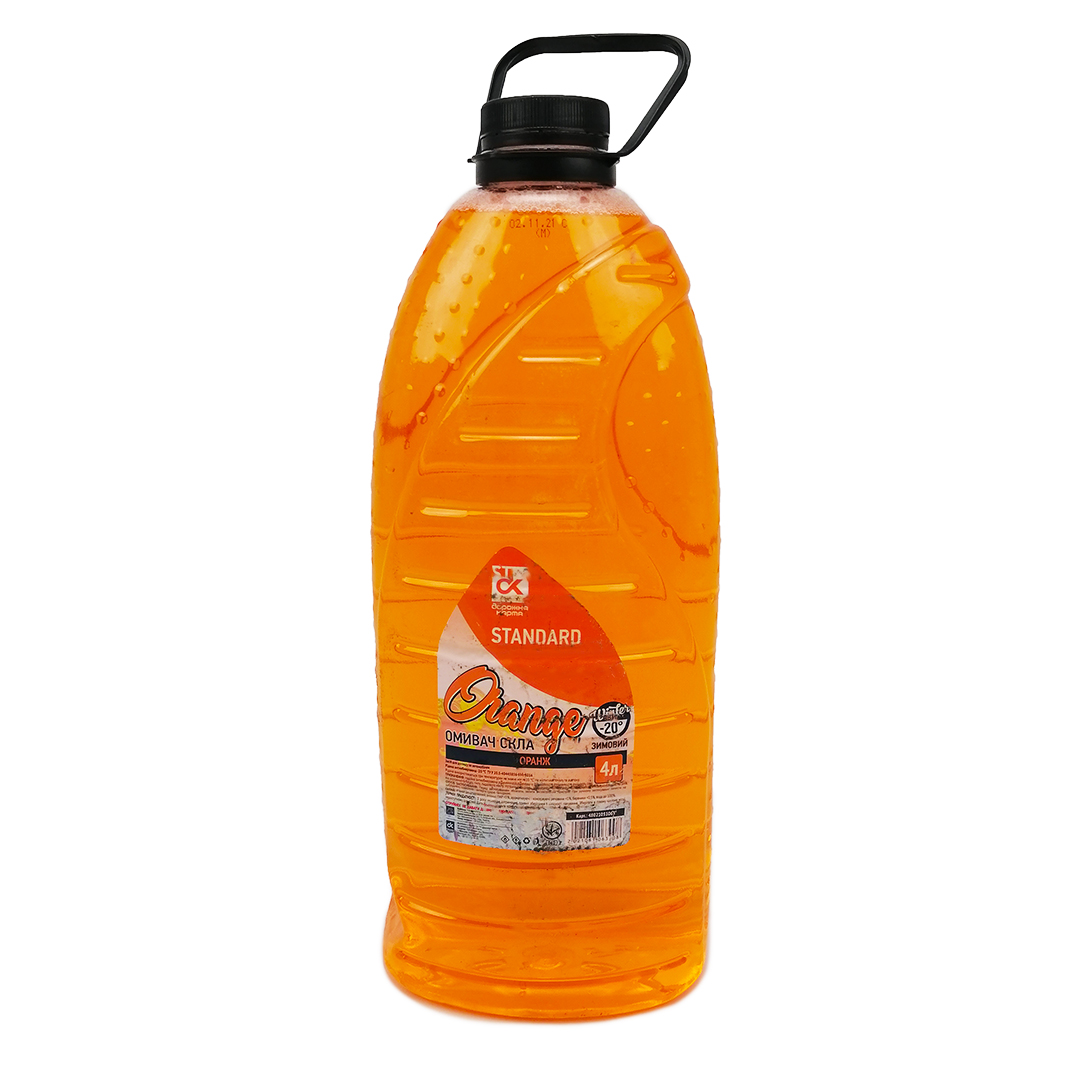 Рідина в бачок омивача зимова 4л -20°C Оранж Standart ДК