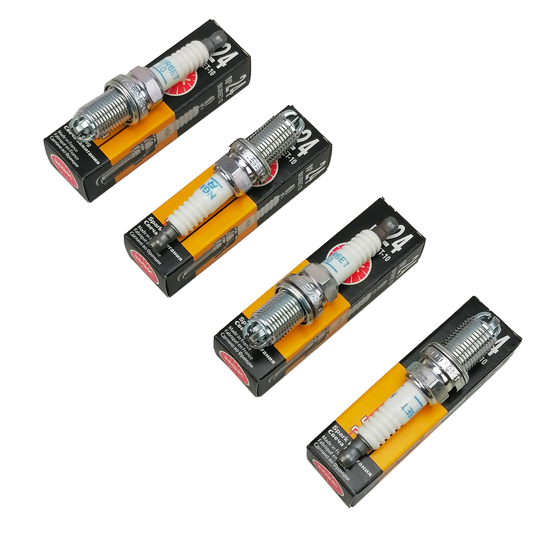 Свічка запалювання №24 (компл. 4 шт) Audi A3, A4, A6, TT, Volkswagen Golf, Jetta, Transporter, Skoda Fabia, Octavia, Super NGK