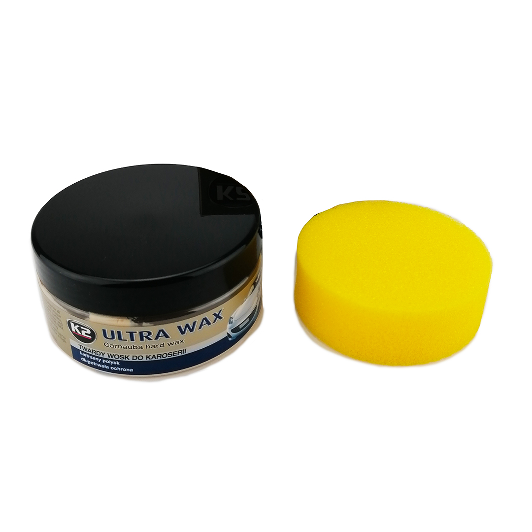 Поліроль кузова з воском + губка 250 гр банка Ultra Wax К-2