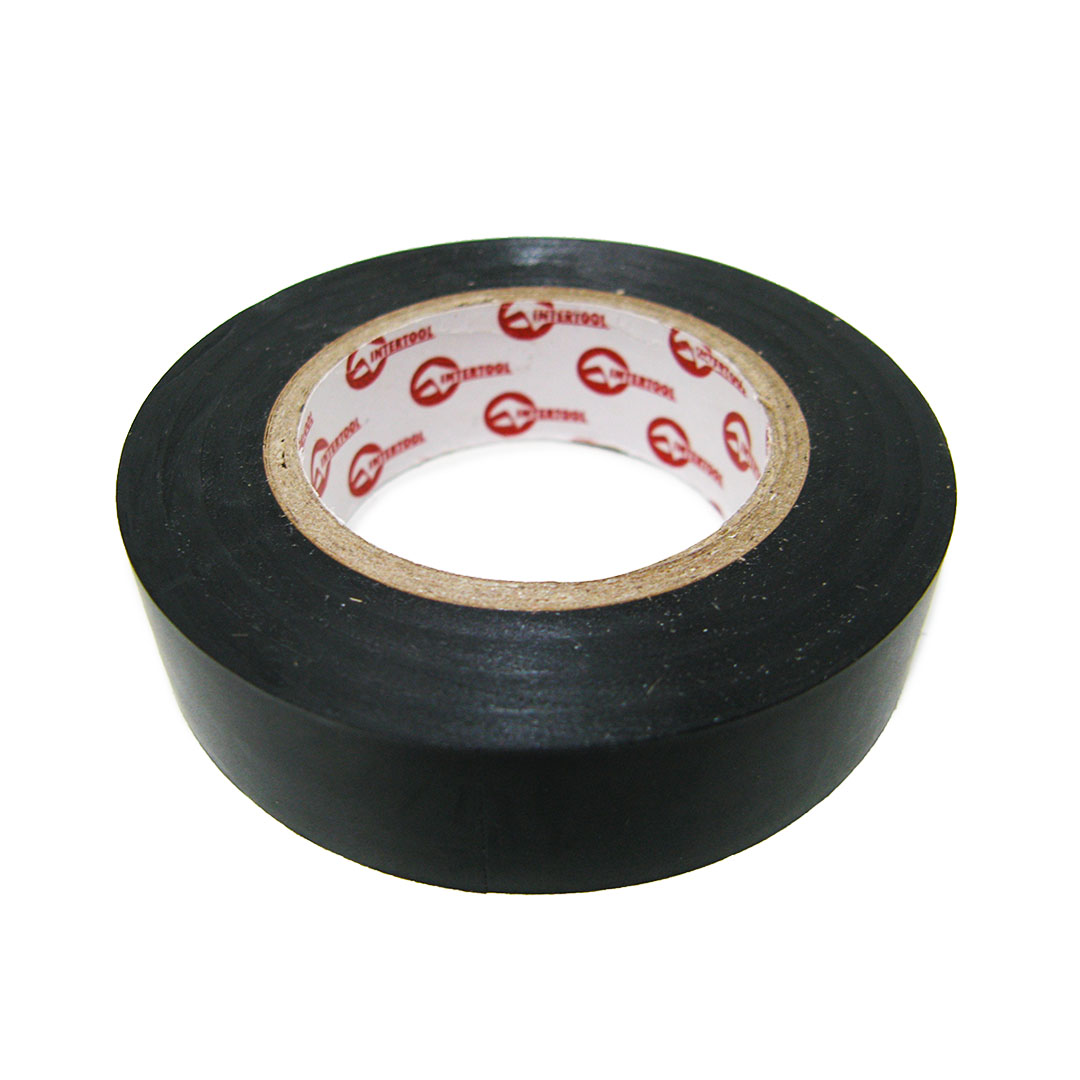 Ізолента 17 мм х 15 м чорна Intertool
