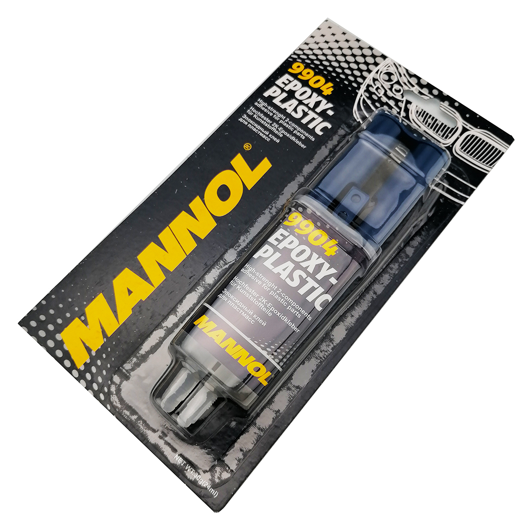 Клей для пластику епоксидний 2х-компонентний 24 мл шприц Epoxy Plastic SCT