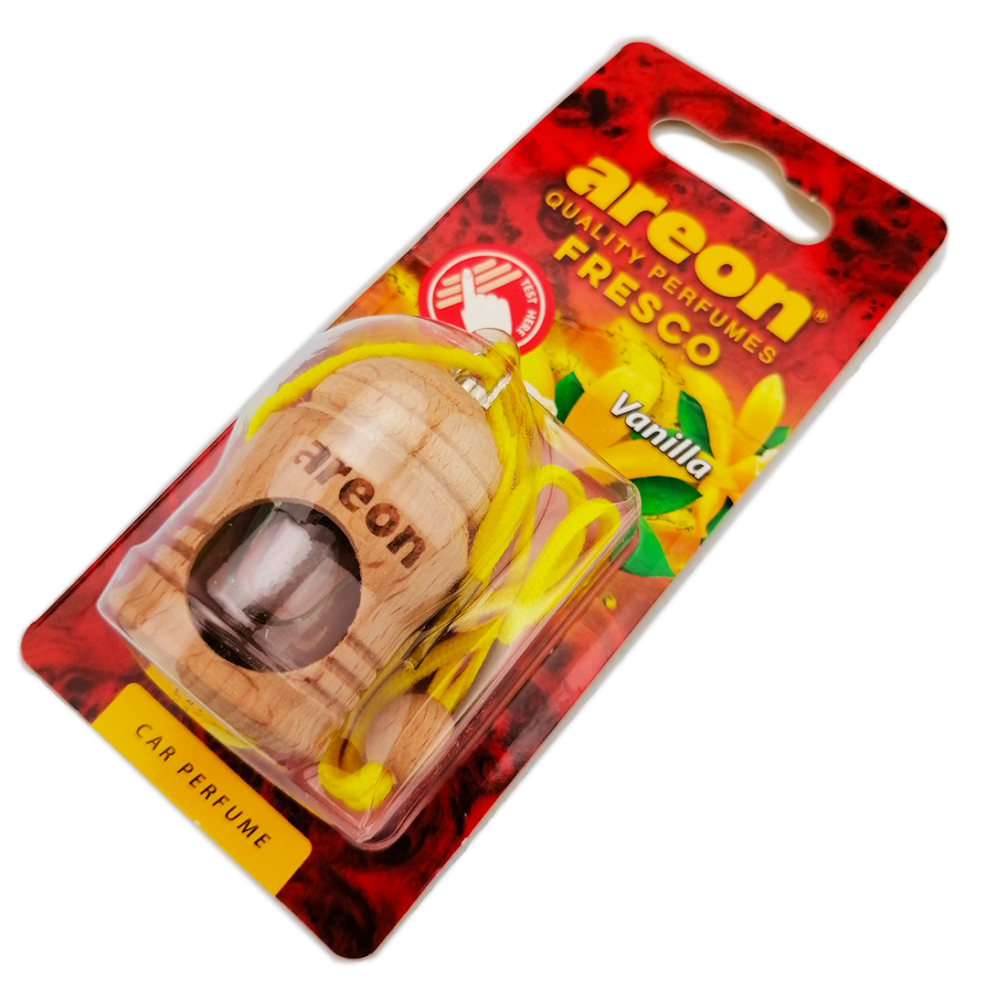 Освіжувач салону на дзеркало рідкий 4 мл Vanilla (Ваніль) Fresco Areon