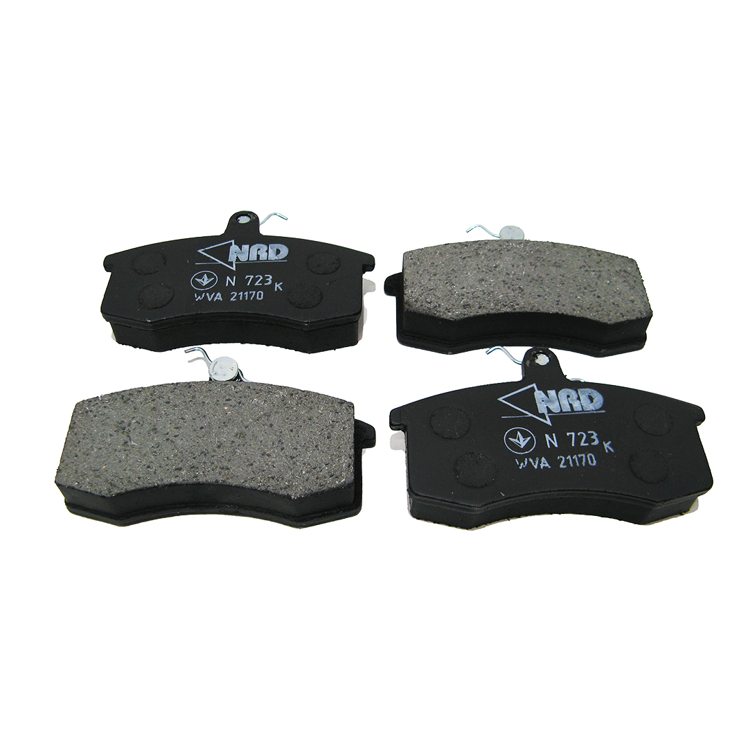 Колодка передня гальмівна (компл. 4 шт) 2108, 2109, 21099, 2113, 2114, 2115 NRD