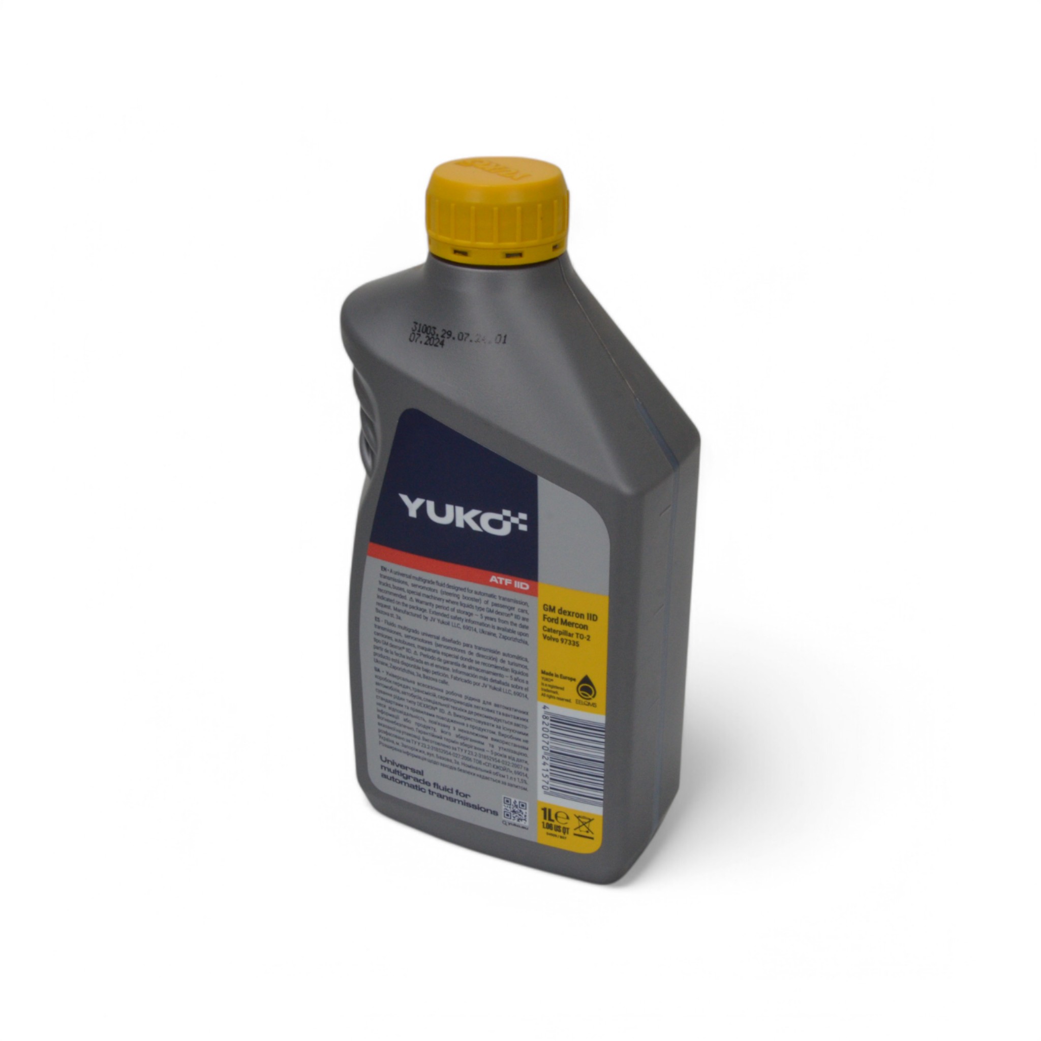 Масло трансмиссионное ATF Dexron 2D 1л Yuko