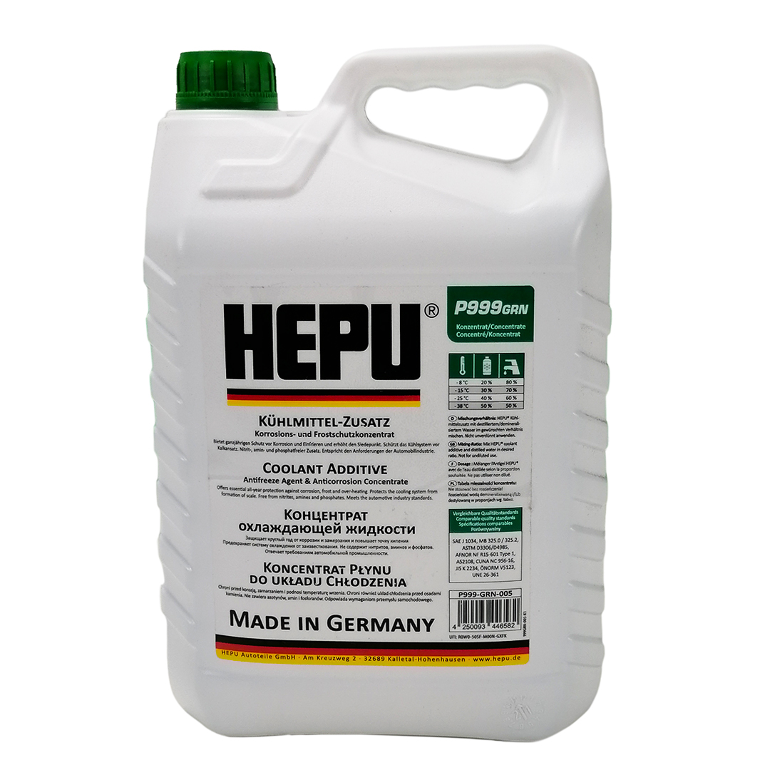 Тосол антифриз (охолоджуюча рідина) 5л зелений -80 G-11 (концентрат) Hepu