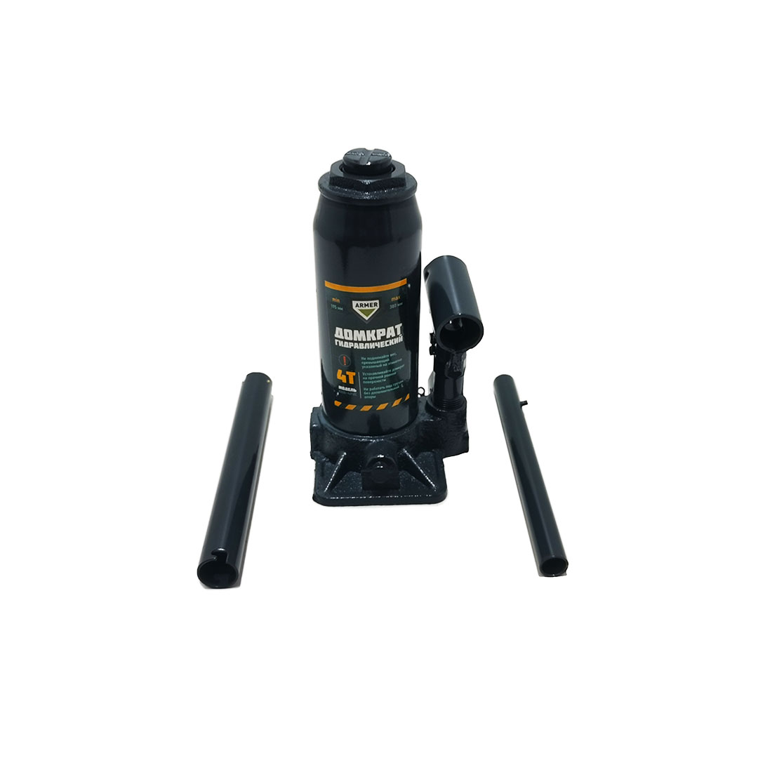 Домкрат гидравлический бутылочный 4 т ARM-4PVC чемодан Armer