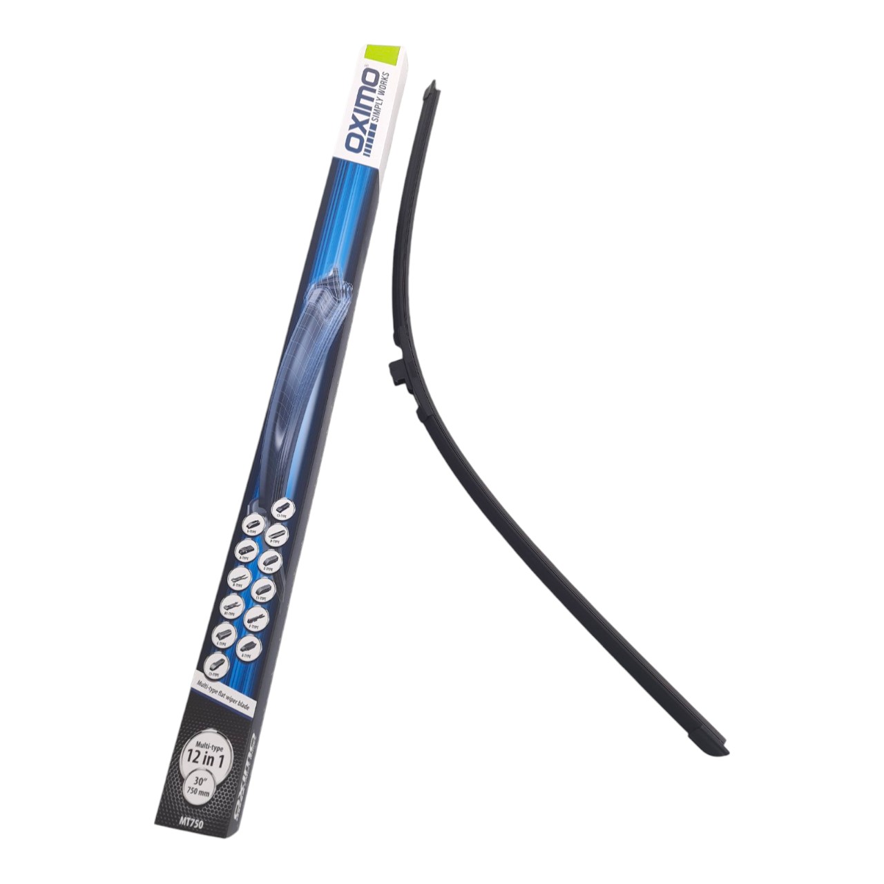 Щітка склоочисника 750 мм безкаркасна Multi-Adapter (10 адаптерів) Aero Oximo