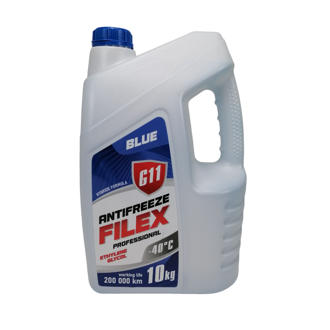 Тосол антифриз (охлаждающая жидкость) 10л синий -40 G-11 Filex