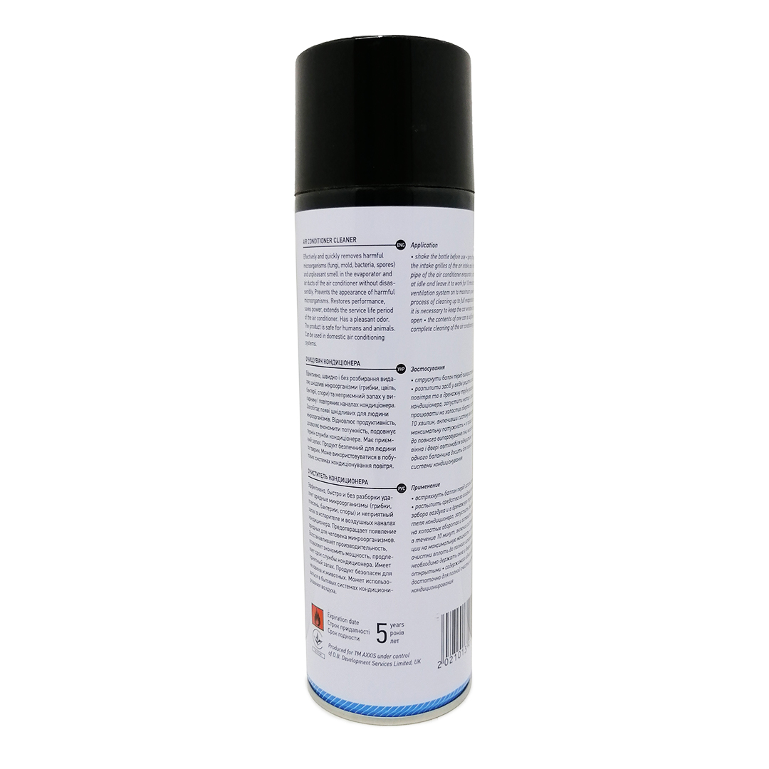 Очищувач кондиціонера 500 мл пінний аерозоль Air Conditioner Cleaner Axxis
