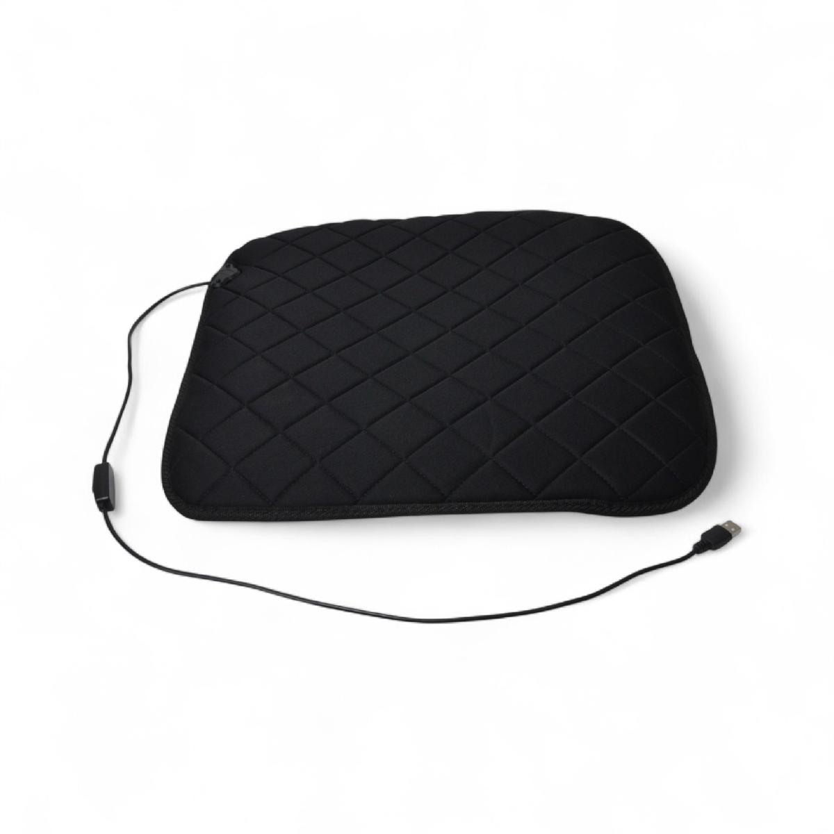 Накидка на сидіння з підігрівом чорна (USB) Lavita