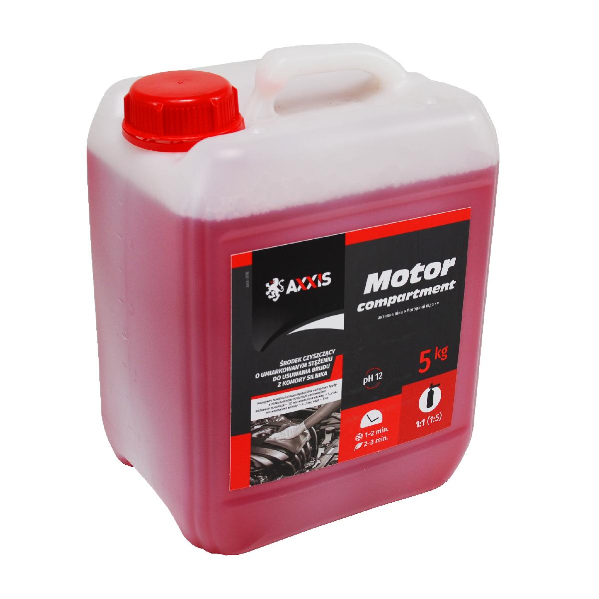 Активна піна 5л для двигуна MOTOR compartment (шампунь) Axxis