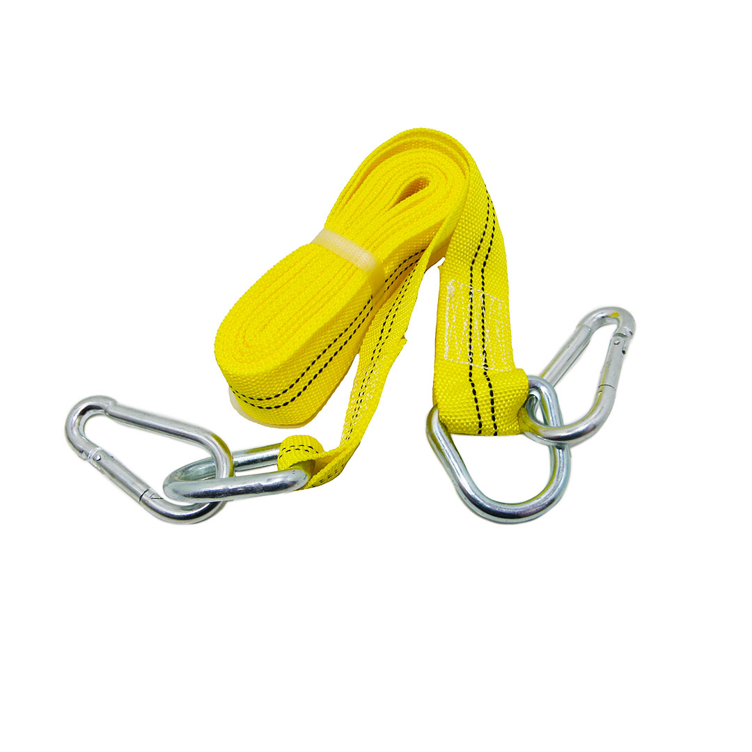 Трос буксирувальний 3 т 4,5 м карабін жовтий ДК