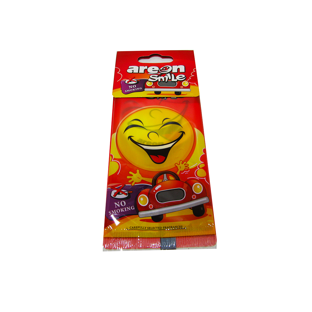 Освіжувач салону на дзеркало сухий Anti Tobacco (Антитютюн) Smile Dry Areon