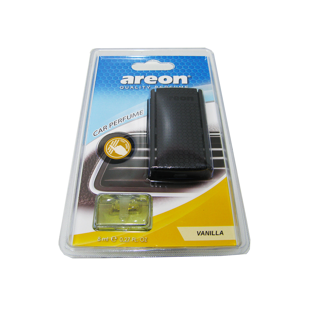 Освіжувач салону на дефлектор рідкий 8 мл Vanilla (Ваніль) Car Blister Areon
