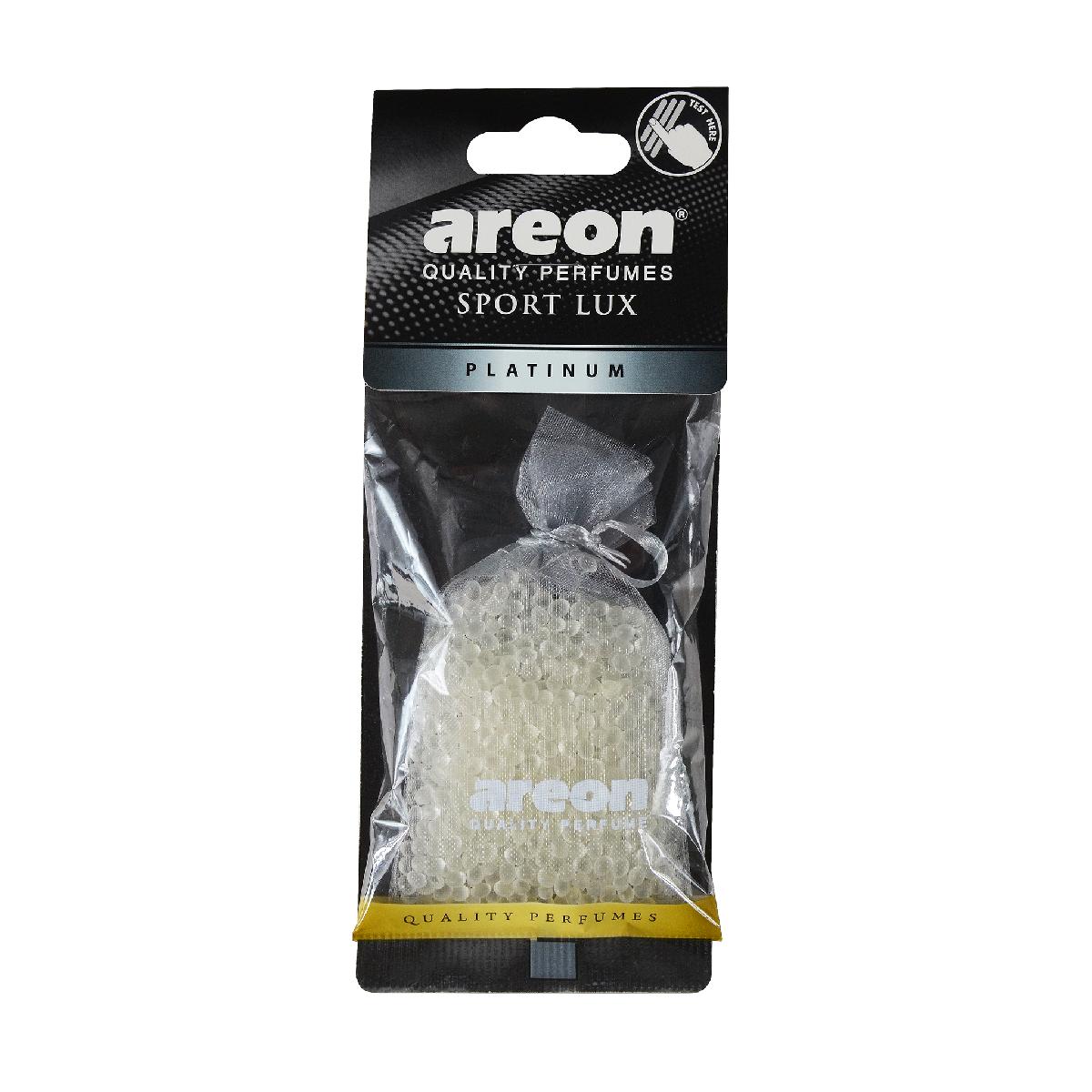 Освіжувач салону на дзеркало мішечок Platinum (Платина) Sport Lux Pearls Areon