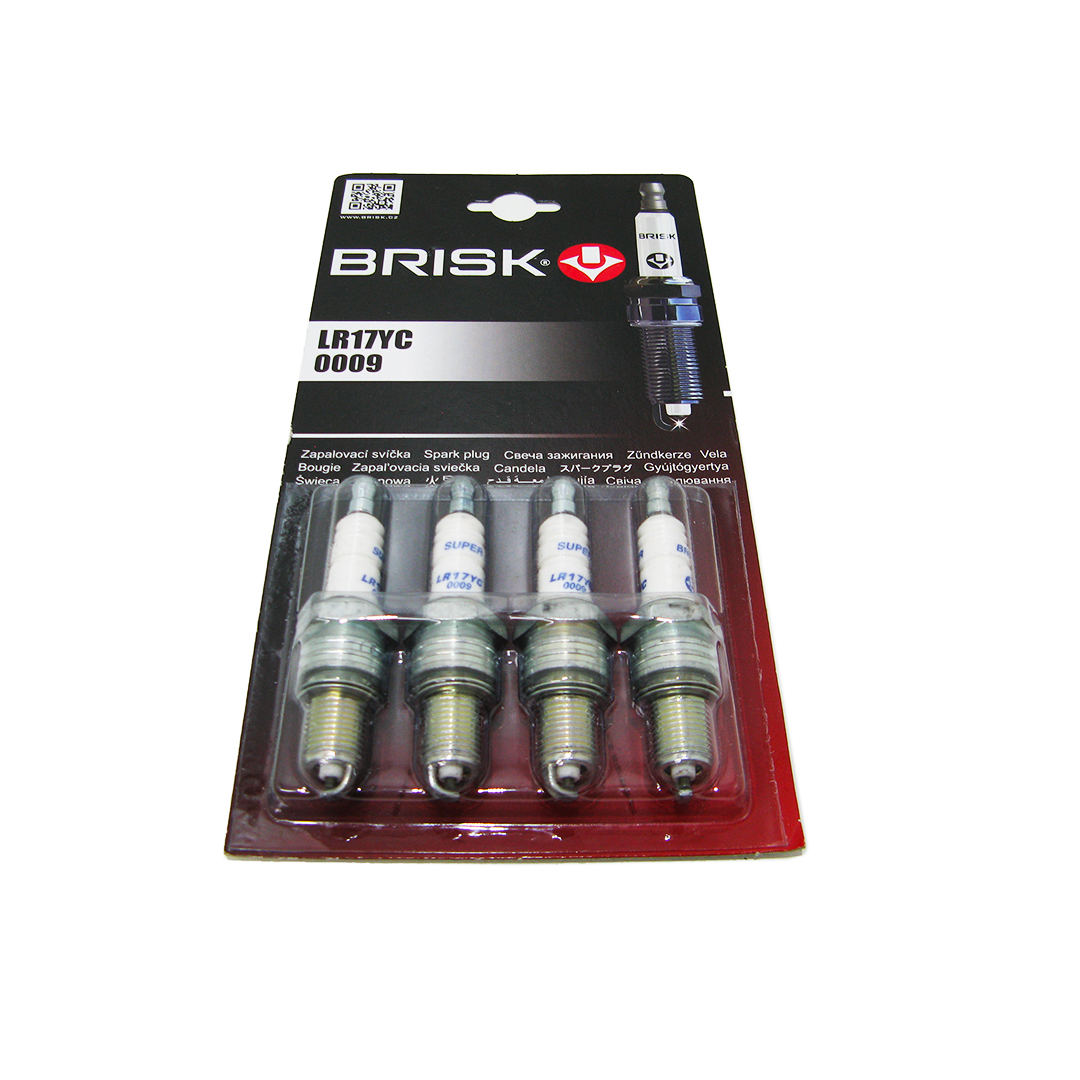 Свічка запалювання LR17YС (компл. 4 шт) у блістері 406 дв., Матіз Super Brisk