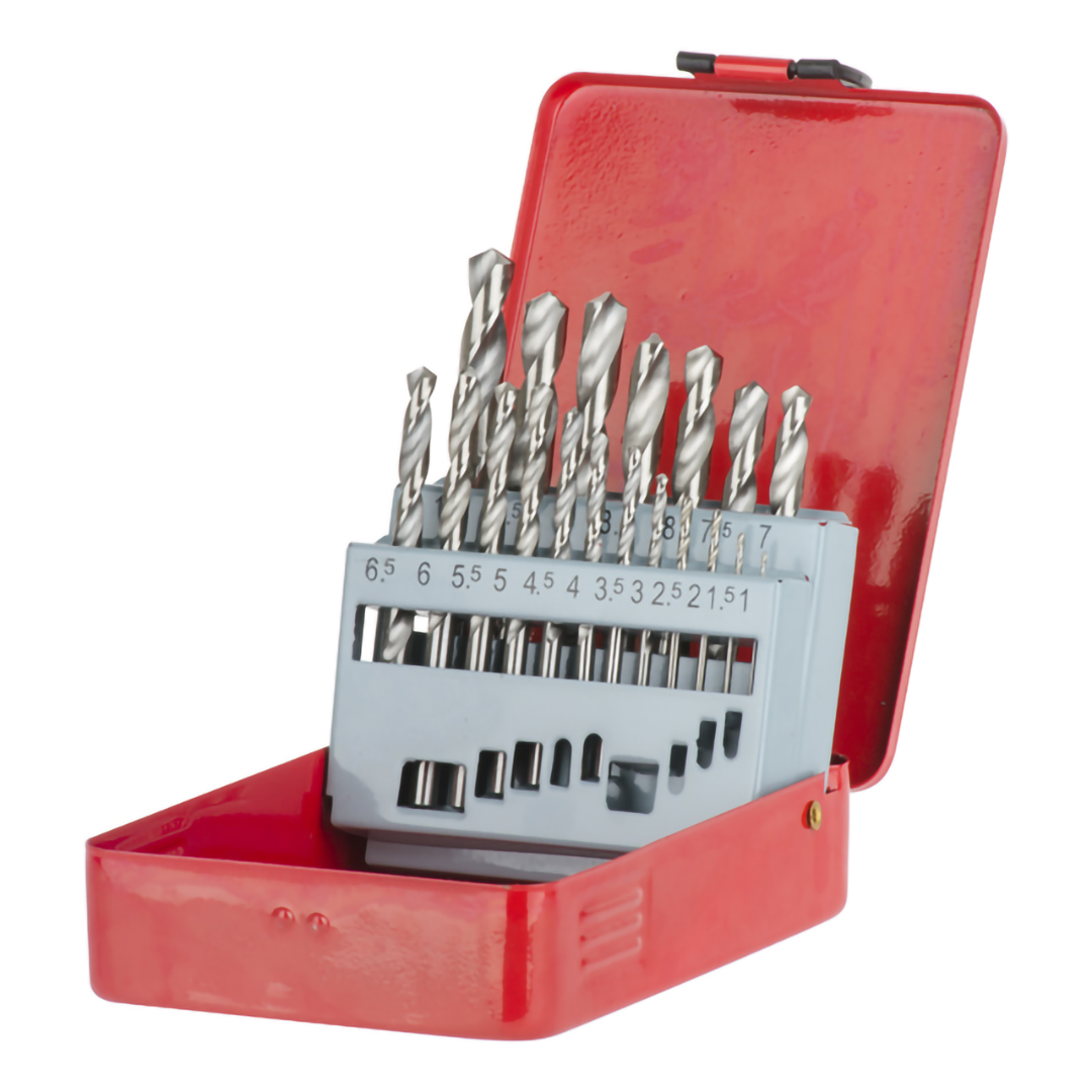 Набір свердел по металу HSS 19 шт 1.0-10.0 мм Intertool