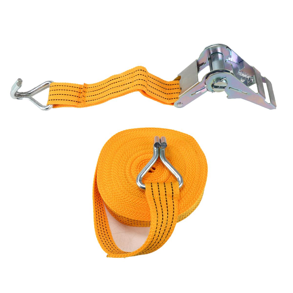 Ремінь стяжки вантажу 47 мм х 12 м 3т металева ручка Vitol