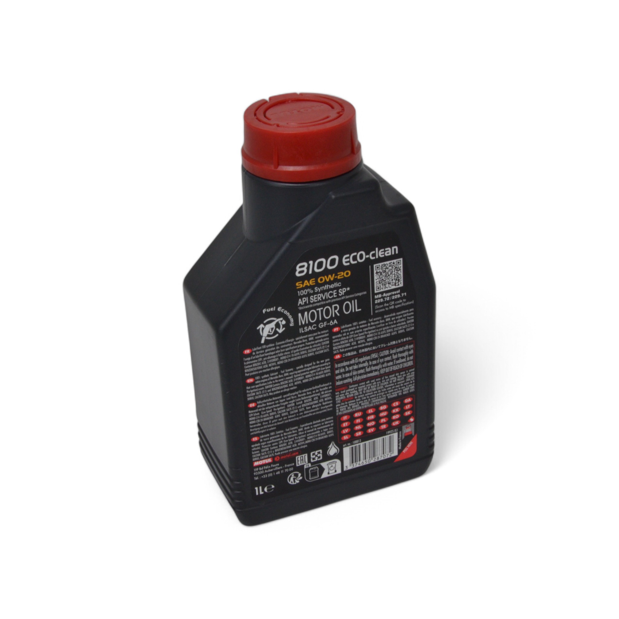 Олива моторна 0W-20 1л Eco-Clean 8100 Motul