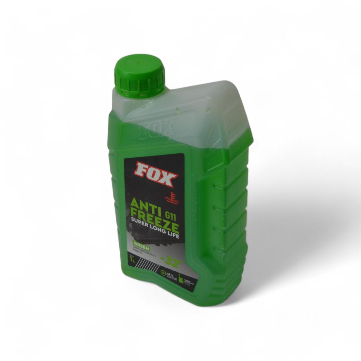 Тосол антифриз (охолоджуюча рідина) 1л зелений -32 G-11 FOX