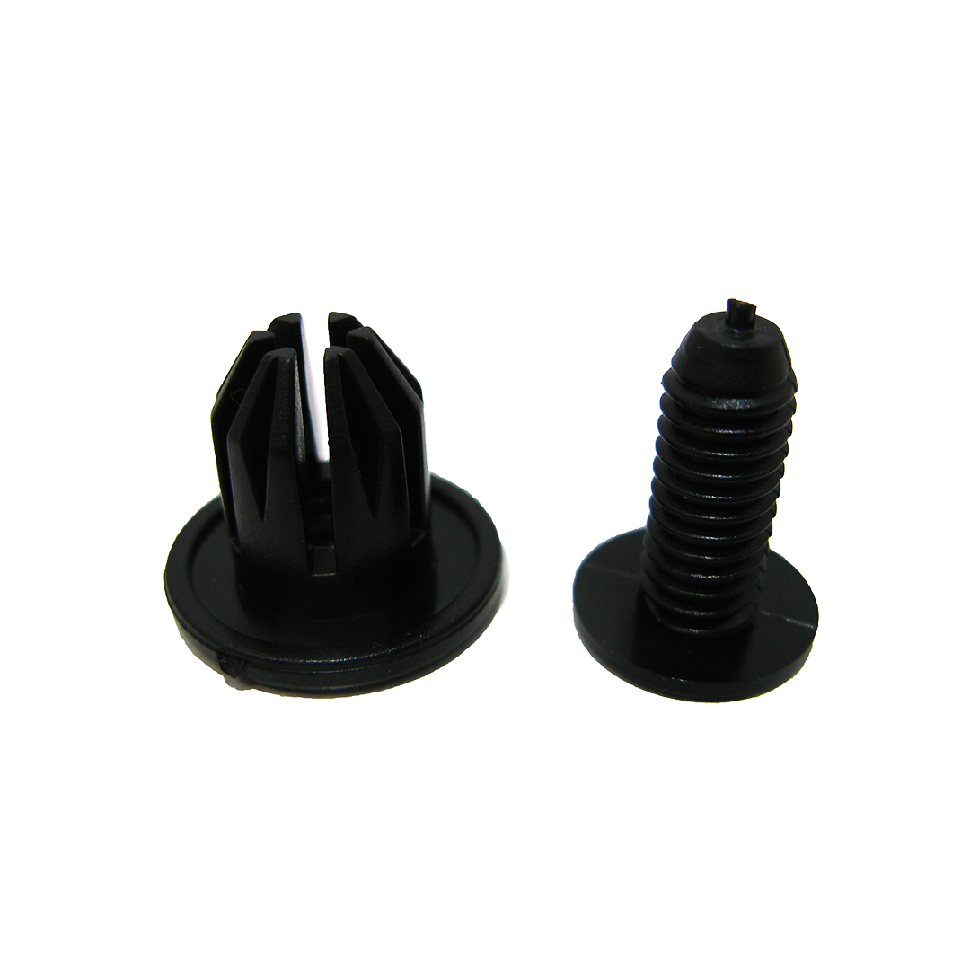 Кліпса № 102 чорна (в упак. 100 шт) тримач універсальний 12 мм Shemi