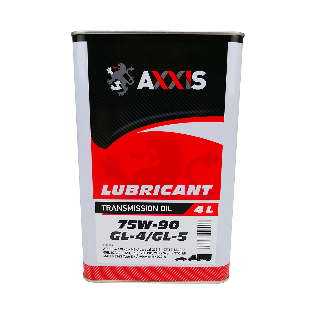 Олива трансмісійна 75W-90 4л GL-4/GL-5 Axxis