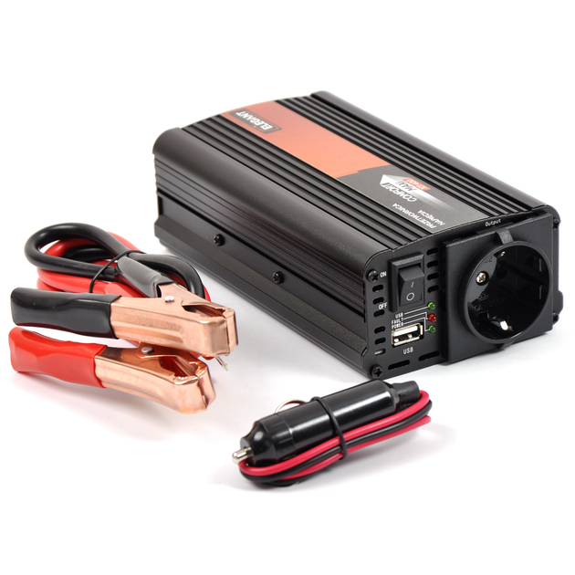 Перетворювач напруги (інвертор) 12-220В 500/1000 Вт MAXI Elegant